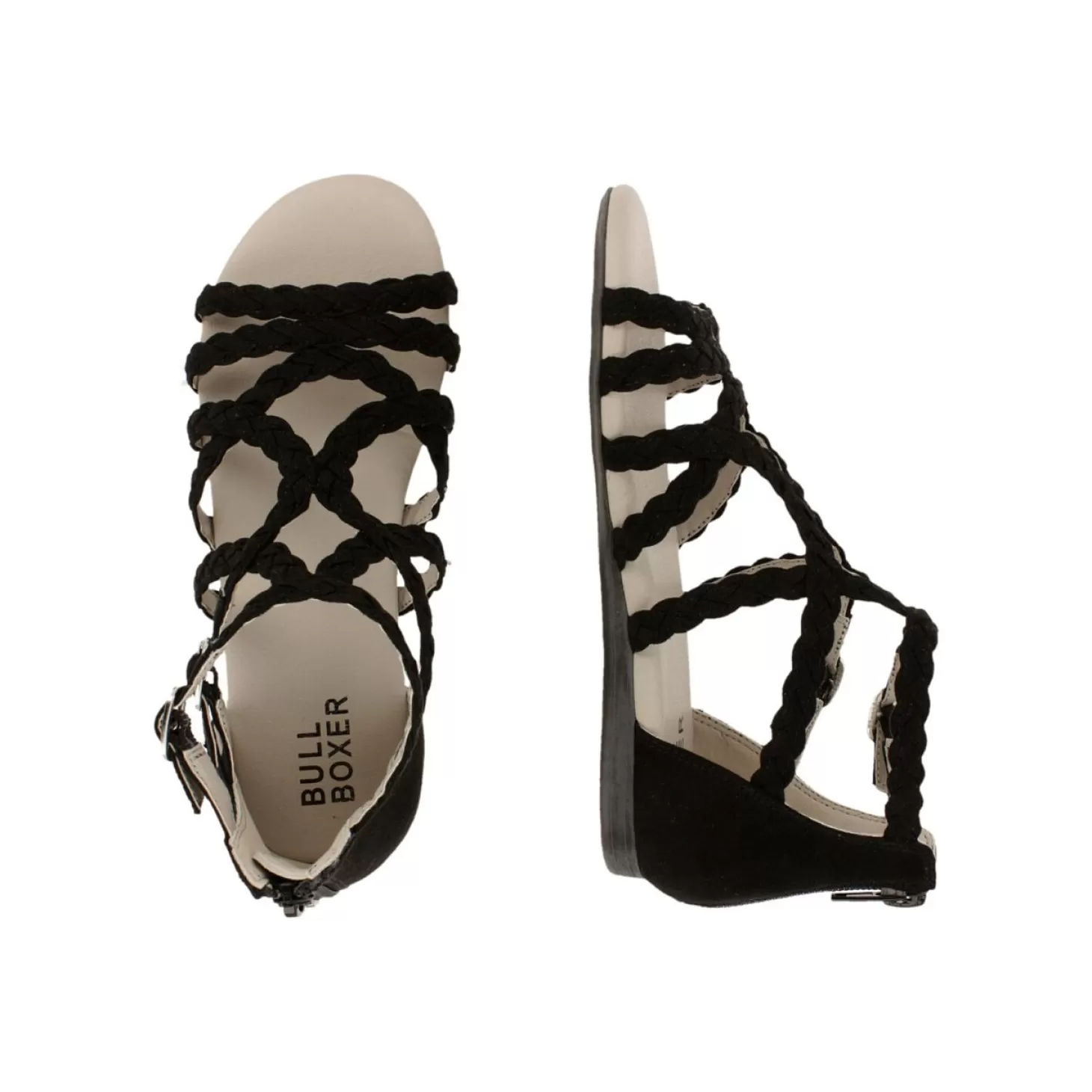 Bullboxer Sandalen Zwart Aed070F1T_Blckkb Cheap