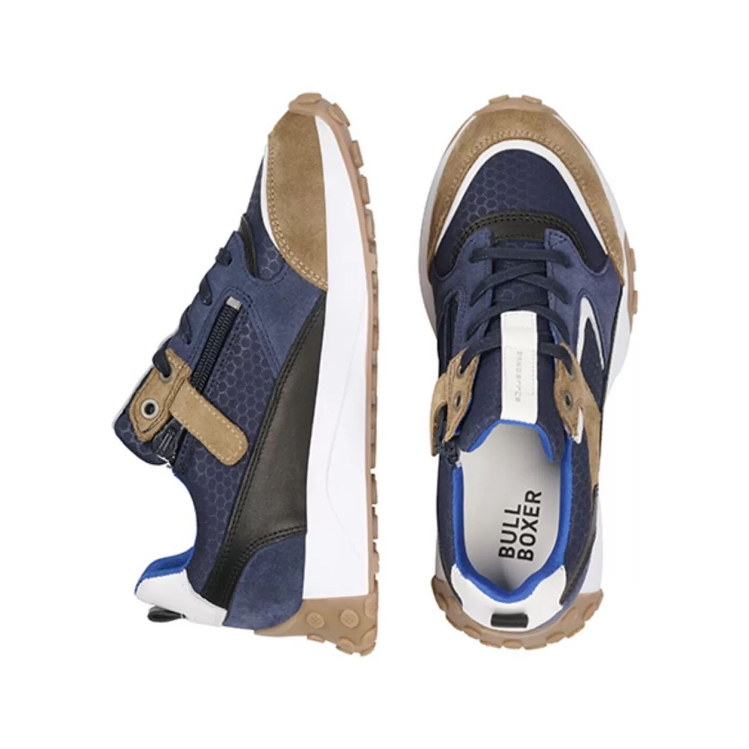 Bullboxer Sneaker Beige-Navy Atp001E5Labenykb Clearance