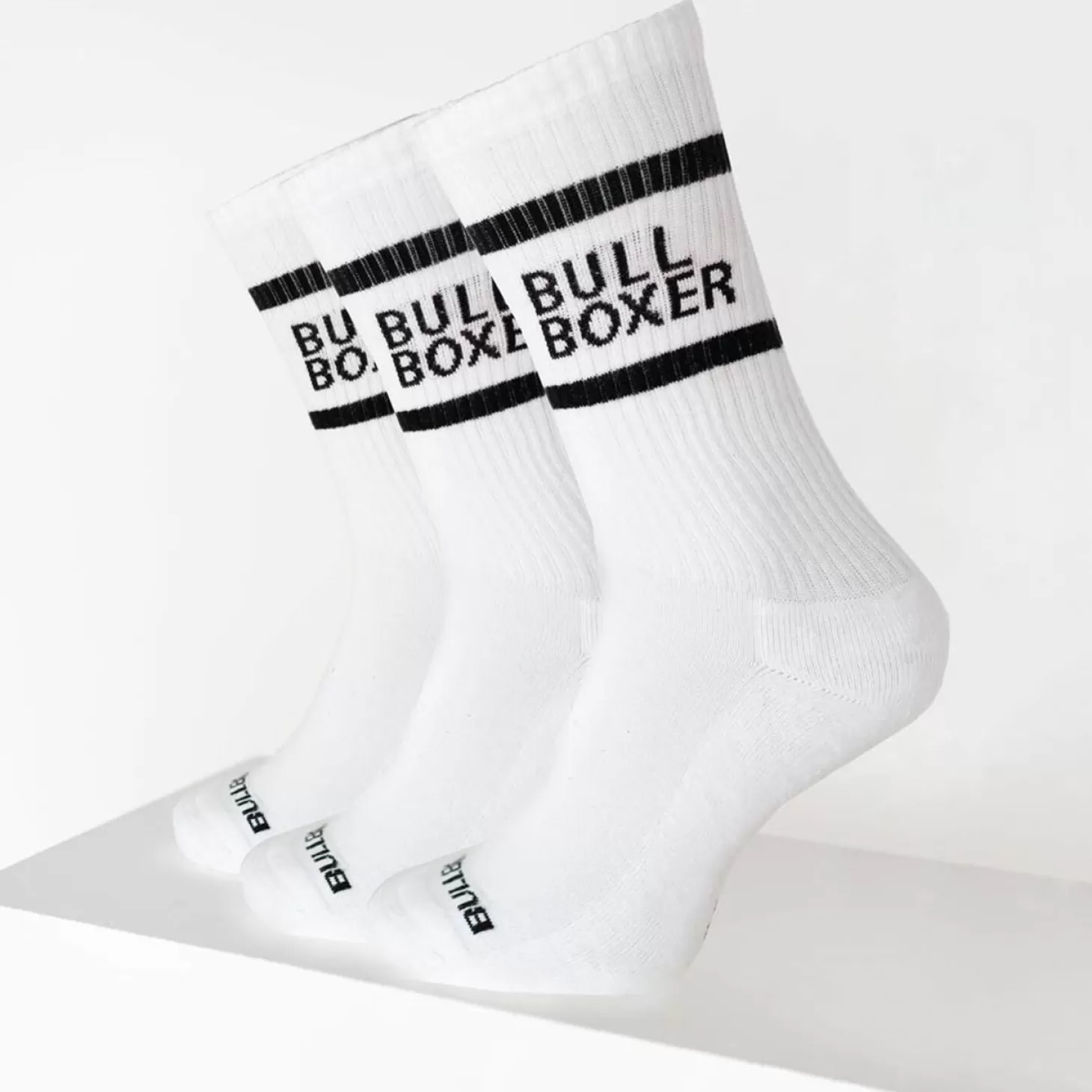 Bullboxer Sokken Heren Wit 3-Pack Flash Sale