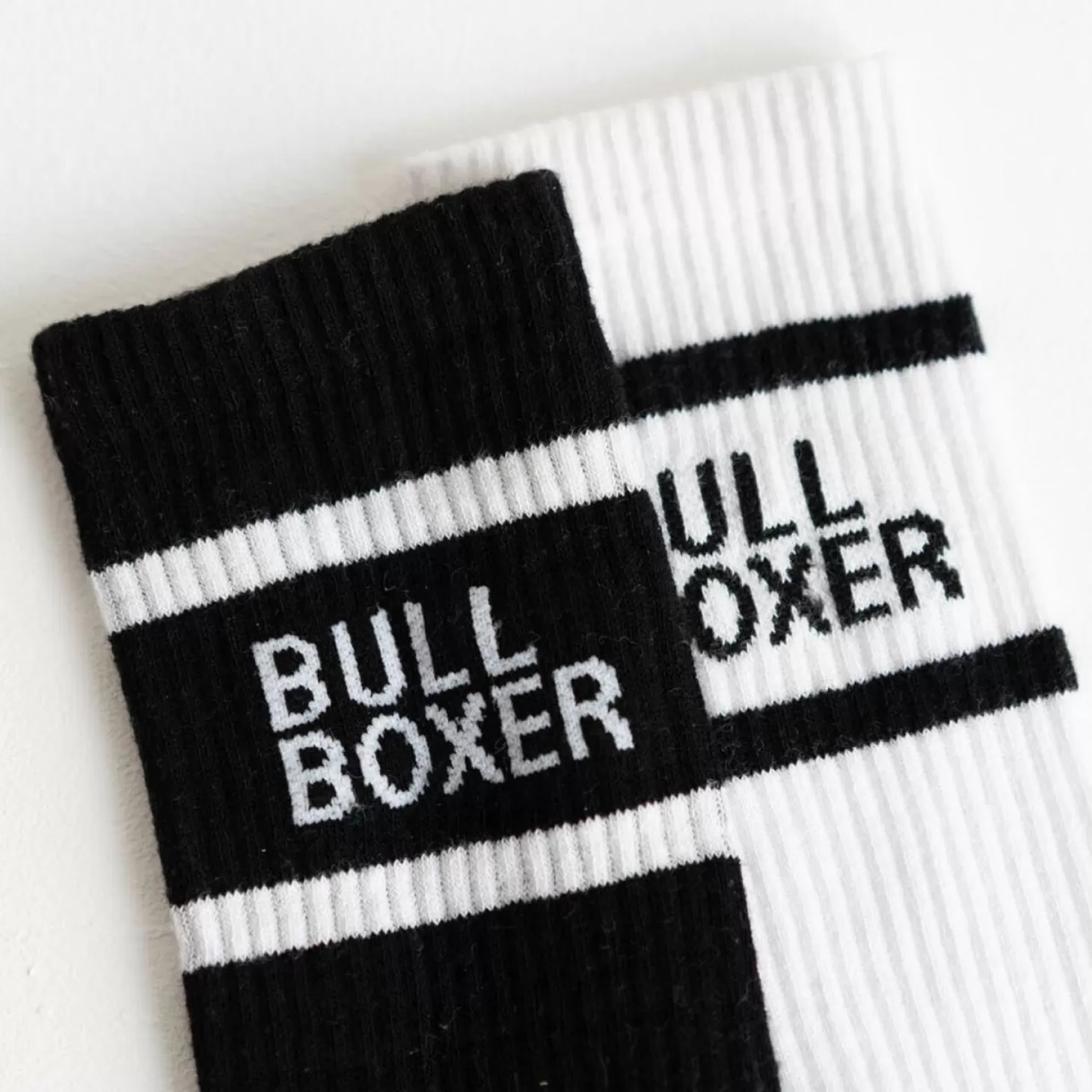 Bullboxer Sokken Heren Zwart/Wit 2-Pack Shop