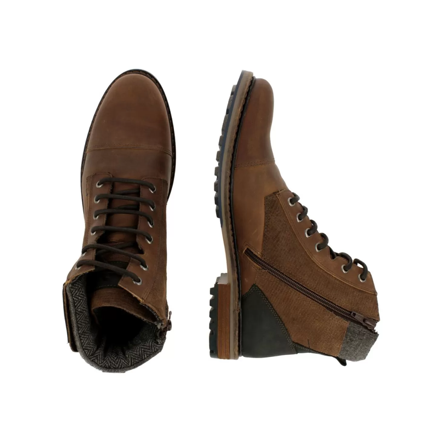 Bullboxer Veterschoen Bruin/Zwart 791I85508Ddbbksu Discount